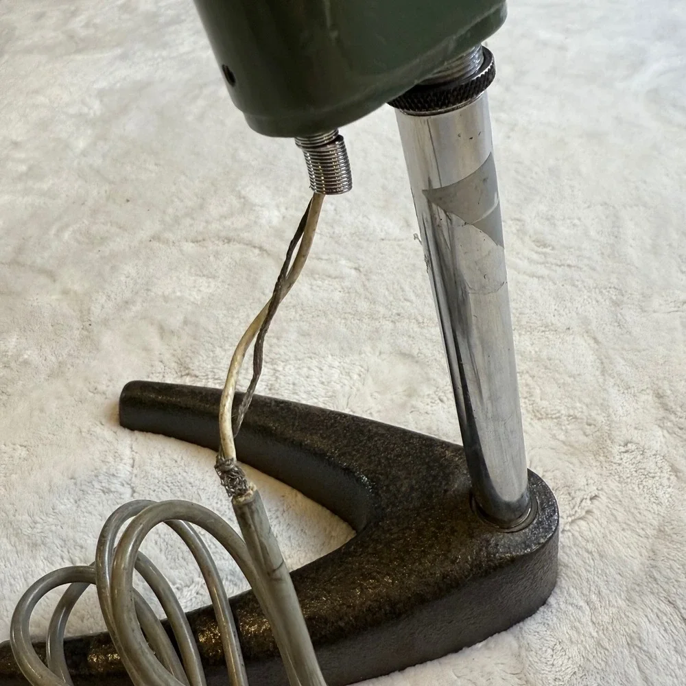 Vintage‎ Symphony Crystal M-131 Electric Microphone Japan Green Retro